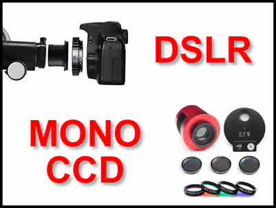Taking images DSLR or CCD